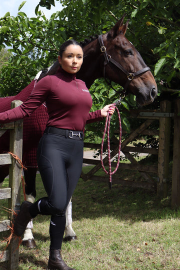 Black & White Mane Equestrian Cushion Socks