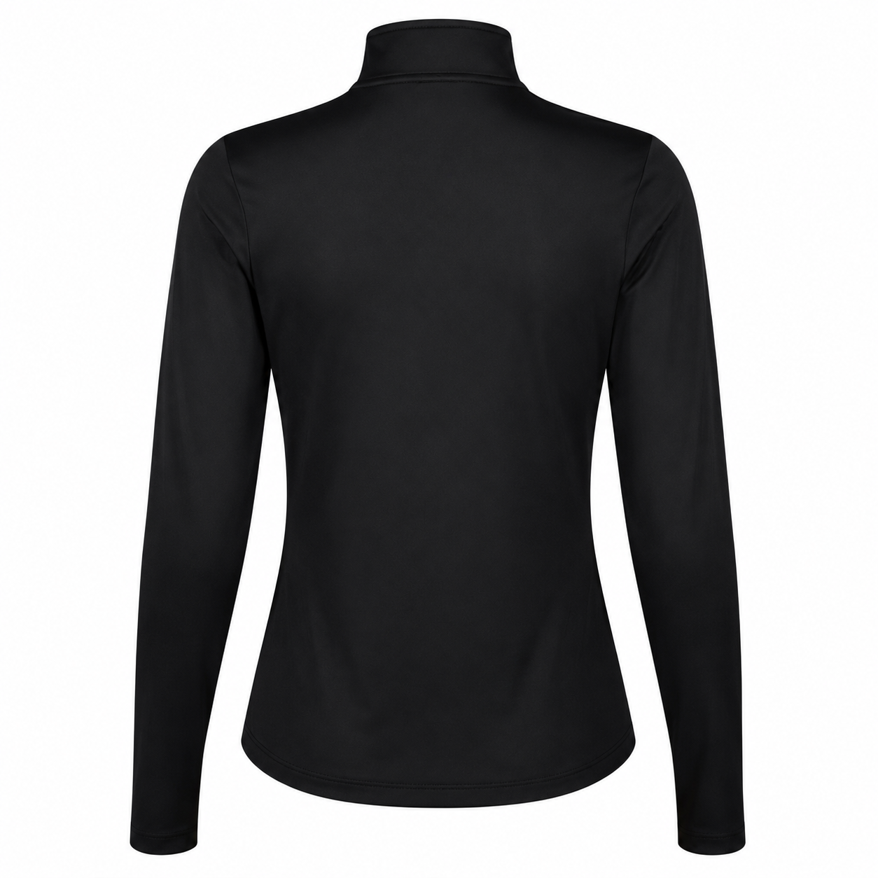 Black long-sleeve shirt on a white background