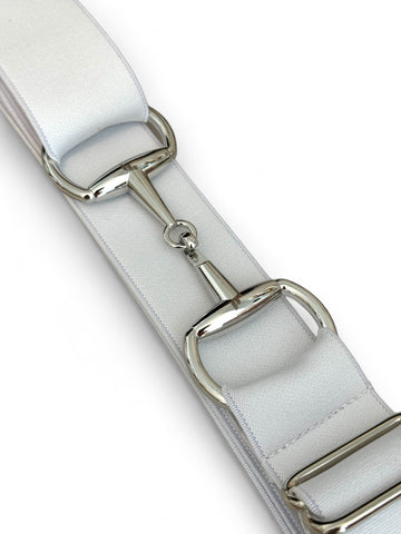 Competition White Snaffle Belt